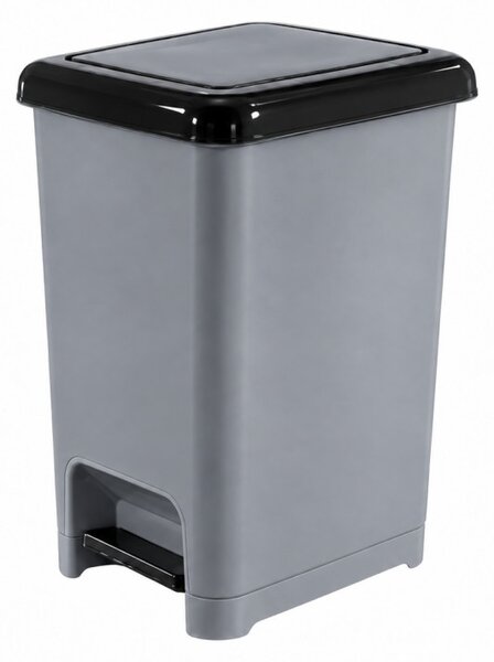 DÜNYA Slim pedálos szemetes 60 L 32x52x42,5 cm szürke-antracit