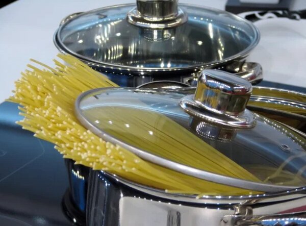 Lábas Inox 4L üveg fedővel Happy Cooking RS-1140