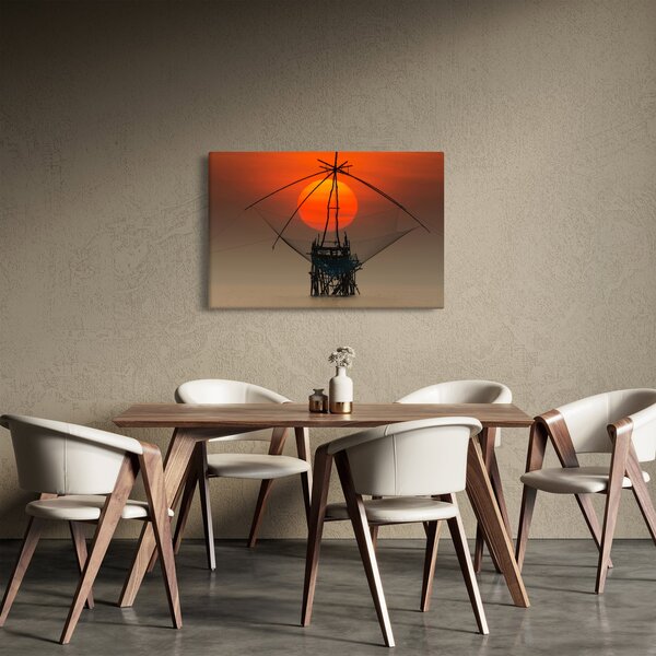 Kép - Napkelte, Pakpra-tó (90x60 cm)