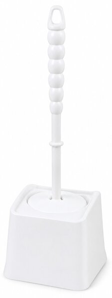 WC kefe tartóval fehér műanyag 37x15x12 cm