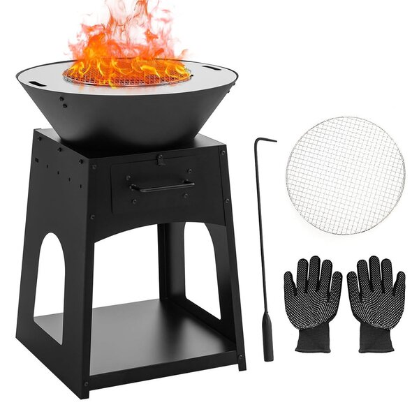 Kerti grillsütő tárolóval