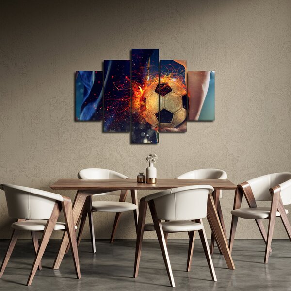 Kép - Futball-labda a tűzben (150x105 cm)
