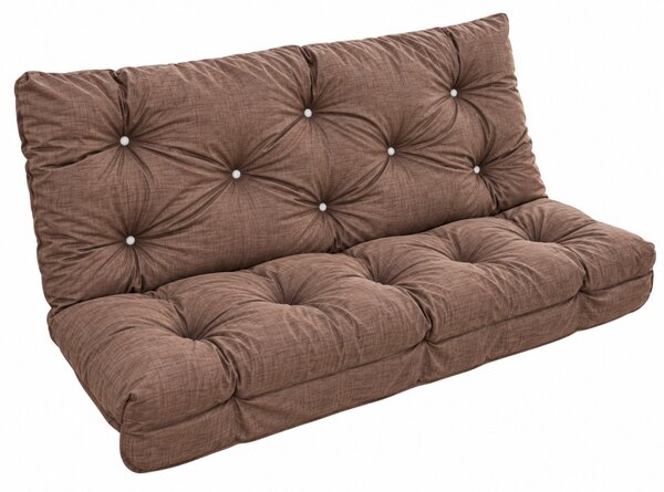 Hintaágy párna 130 cm 3 részes Barna