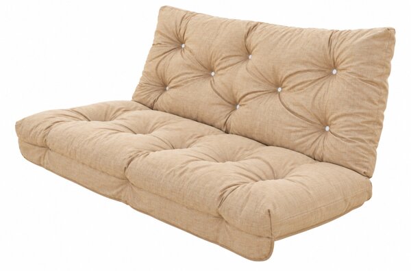 Hintaágy párna 130 cm 3 részes Bézs