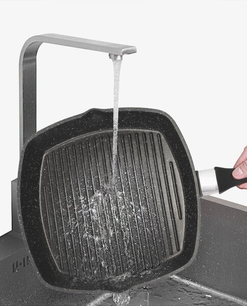 Grill serpenyő üveg fedővel tapadásmentes CF-GP28