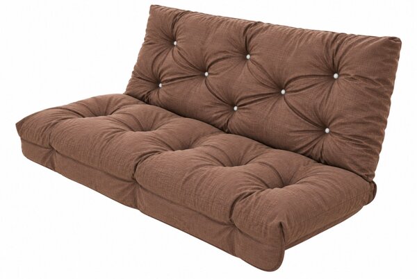 Hintaágy párna 130 cm 3 részes Barna