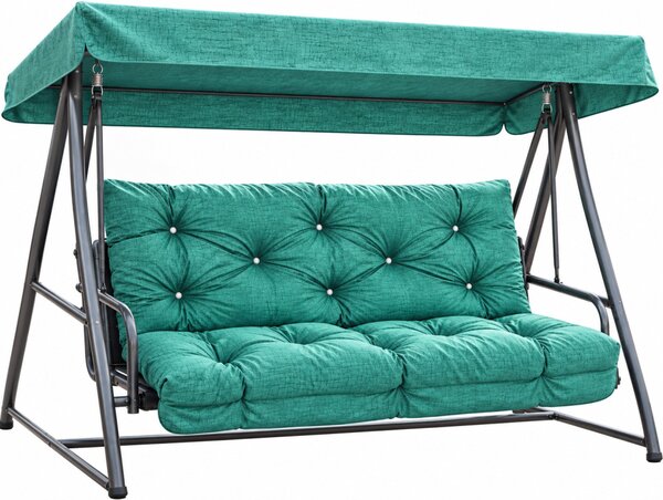 Hintaágy párna 130 cm 3 részes Zöld
