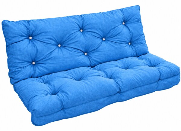 Hintaágy párna 130 cm 3 részes Kék