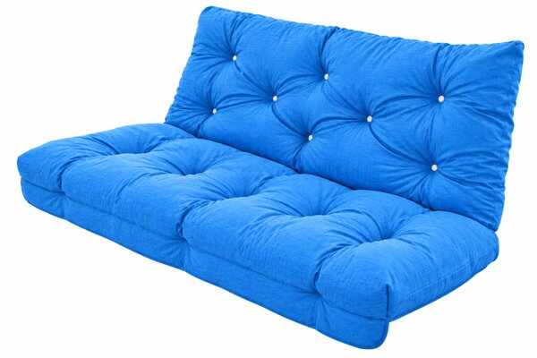 Hintaágy párna 130 cm 3 részes Kék
