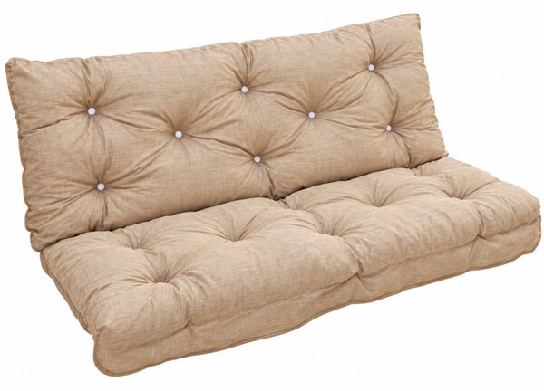 Hintaágy párna 130 cm 3 részes Bézs