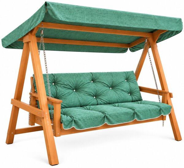 Hintaágy párna 150 cm 3 részes zöld