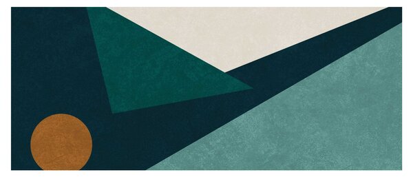 Kép - Kubista absztrakció (120x50 cm)