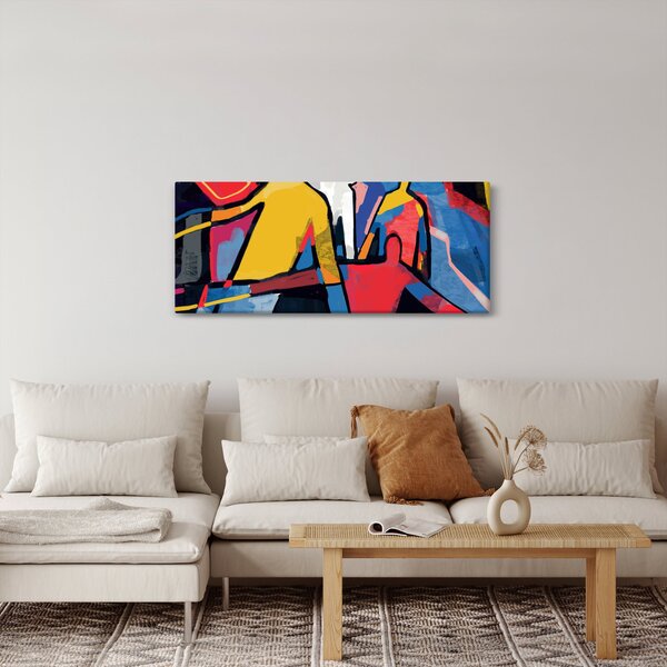 Kép - A férfiak absztrakciója (120x50 cm)