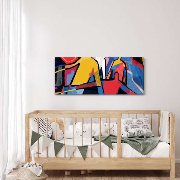 Kép - A férfiak absztrakciója (120x50 cm)