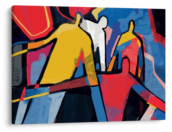 Kép - A férfiak absztrakciója (70x50 cm)