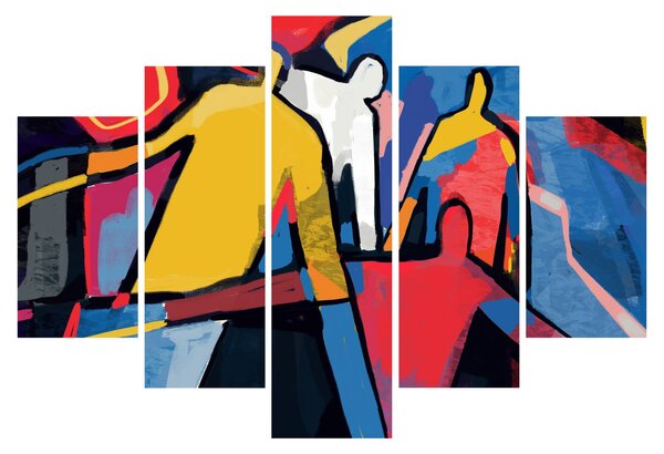 Kép - A férfiak absztrakciója (150x105 cm)