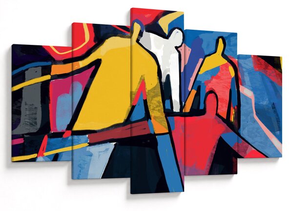 Kép - A férfiak absztrakciója (150x105 cm)