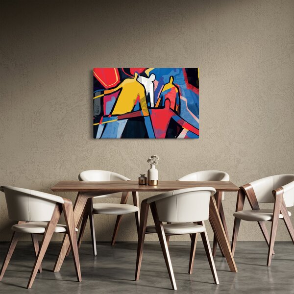 Kép - A férfiak absztrakciója (90x60 cm)