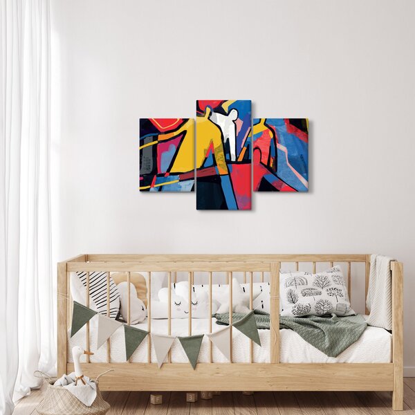 Kép - A férfiak absztrakciója (90x60 cm)