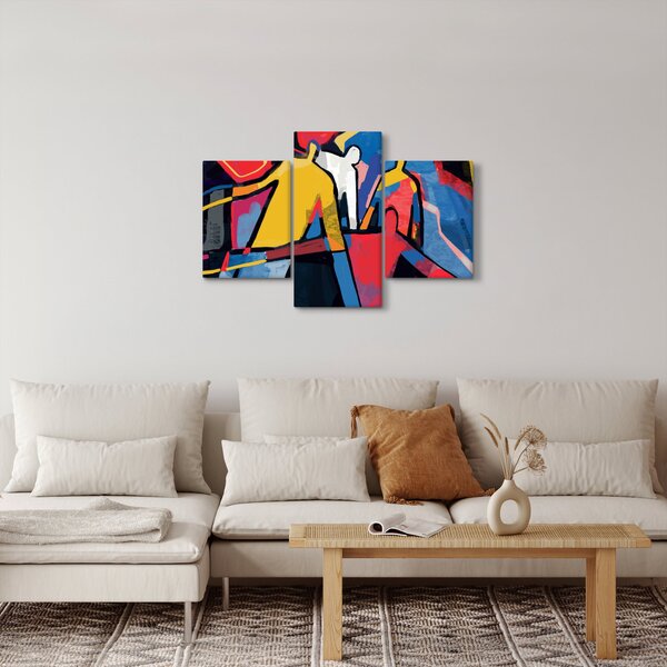 Kép - A férfiak absztrakciója (90x60 cm)