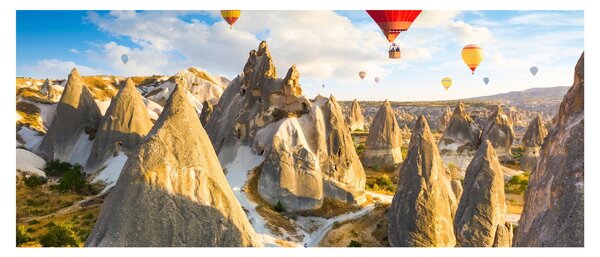 Kép - Hőlégballonok (120x50 cm)
