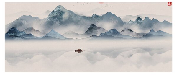 Kép - Kék-hegyi völgy (120x50 cm)