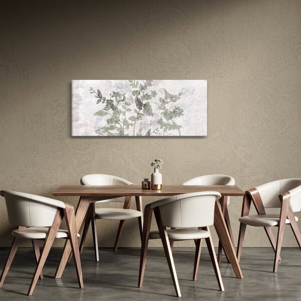 Kép - Növények vakolatban (120x50 cm)