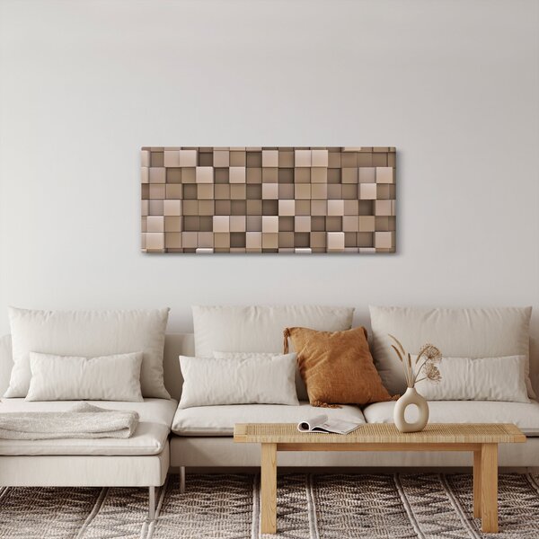 Kép - bézs kocka (120x50 cm)