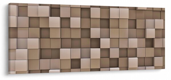Kép - bézs kocka (120x50 cm)