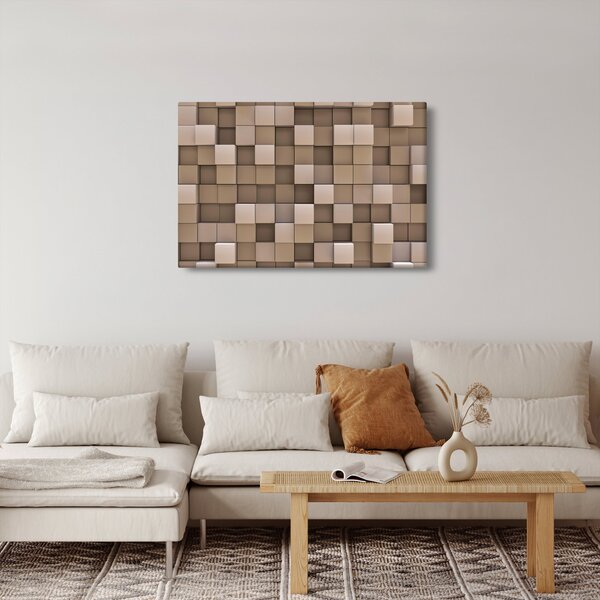 Kép - bézs kocka (90x60 cm)