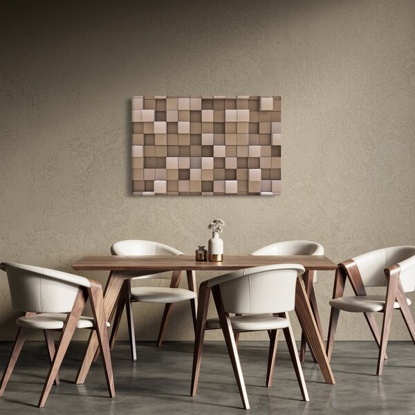 Kép - bézs kocka (90x60 cm)