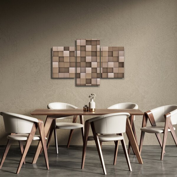Kép - bézs kocka (90x60 cm)