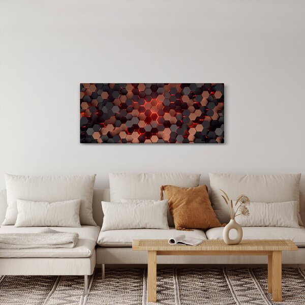 Kép - Futurisztikus absztrakció (120x50 cm)