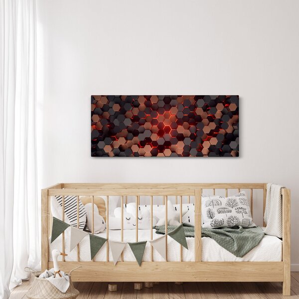 Kép - Futurisztikus absztrakció (120x50 cm)