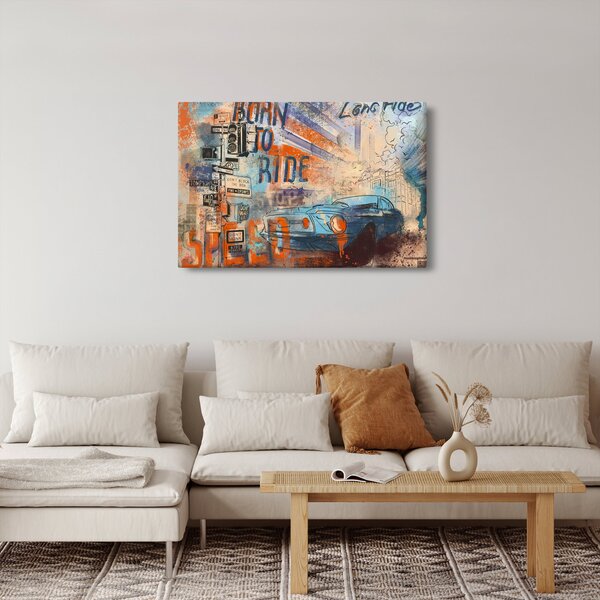 Kép - lovaglásra született (90x60 cm)