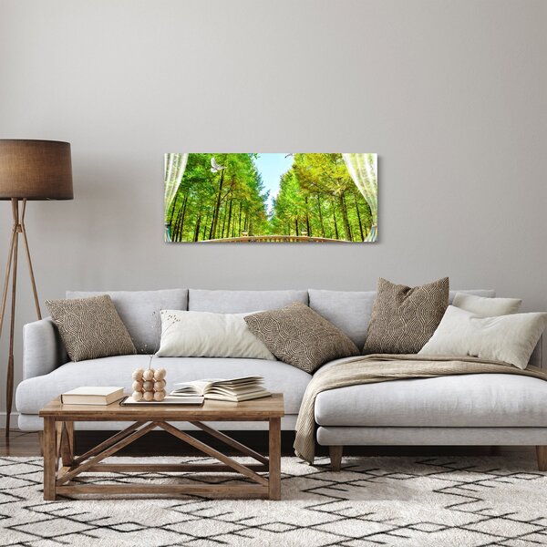 Kép - Kilátás az erdőre (120x50 cm)