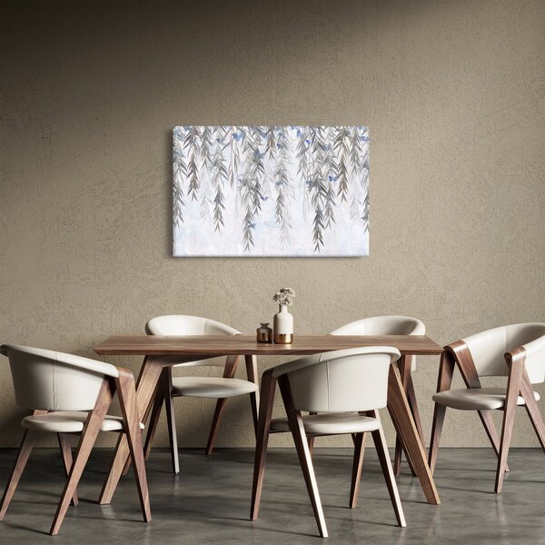 Kép - Fűzfa gallyak pillangókkal (90x60 cm)