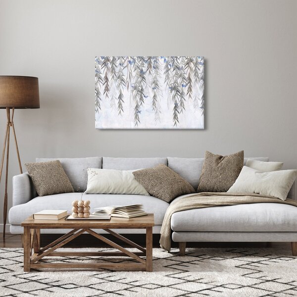 Kép - Fűzfa gallyak pillangókkal (90x60 cm)