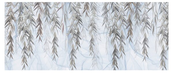 Kép - Fűzfa gallyak kék alapon (120x50 cm)