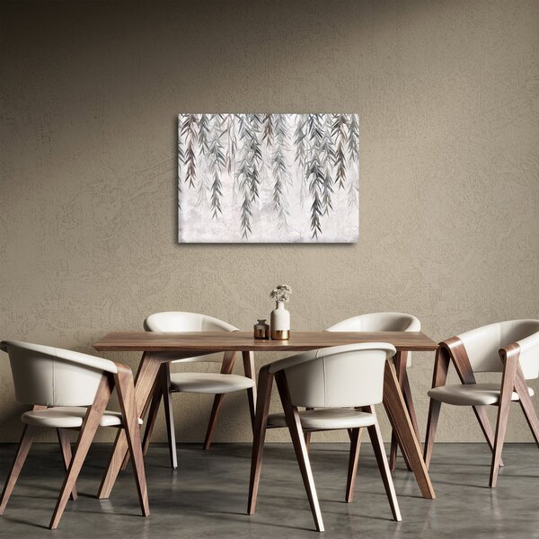 Kép - Fűzfa gallyak szürke vakolatban (70x50 cm)
