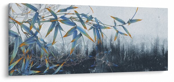 Kép - bambusz a falon (120x50 cm)