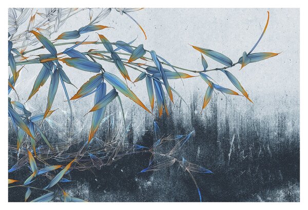 Kép - bambusz a falon (90x60 cm)