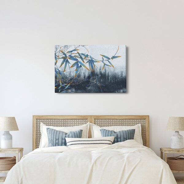 Kép - bambusz a falon (90x60 cm)