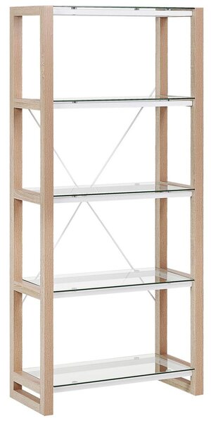 Négyszintes polcos elem JENKS 152 cm Fehér