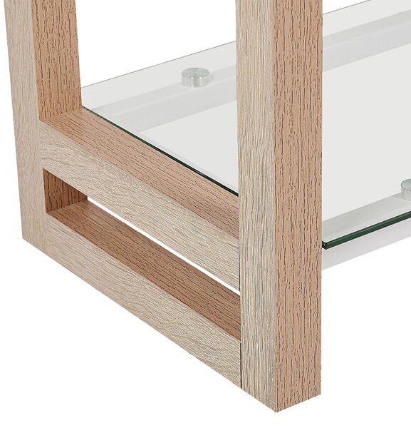 Négyszintes polcos elem JENKS 152 cm Fehér