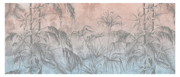 Kép - Trópusi növények a falon (120x50 cm)