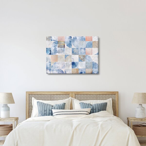 Kép - Geometrikus formák a falon (70x50 cm)