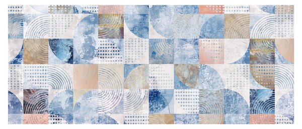 Kép - Geometrikus formák a falon (120x50 cm)