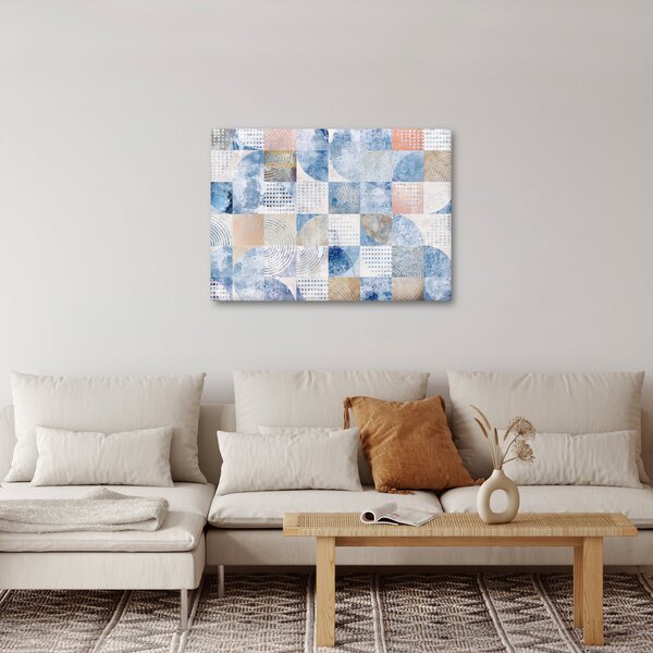 Kép - Geometrikus formák a falon (70x50 cm)