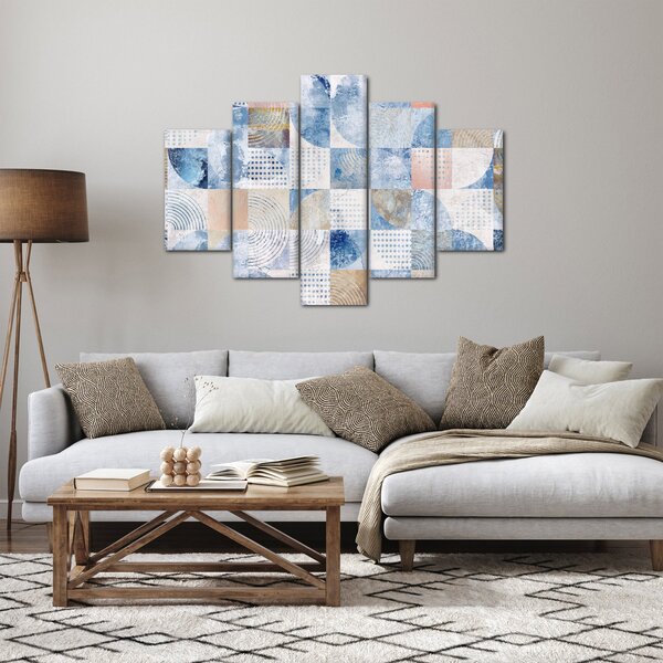 Kép - Geometrikus formák a falon (150x105 cm)
